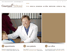 Tablet Screenshot of courtyarddental.com